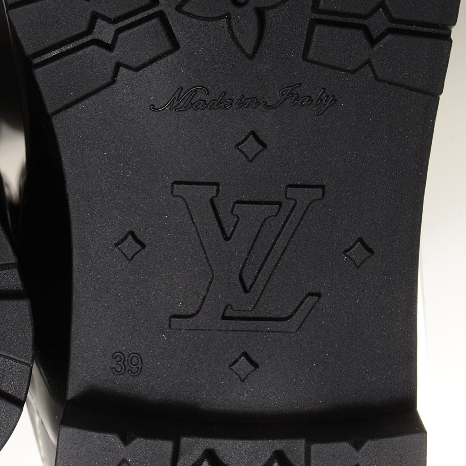Louis Vuitton Rubber Embossed Monogram Splash Rain Boots 39 Black 6 of 8