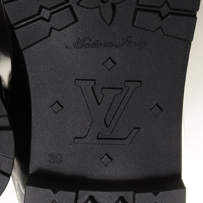Louis Vuitton Rubber Embossed Monogram Splash Rain Boots 39 Black 6 of 8