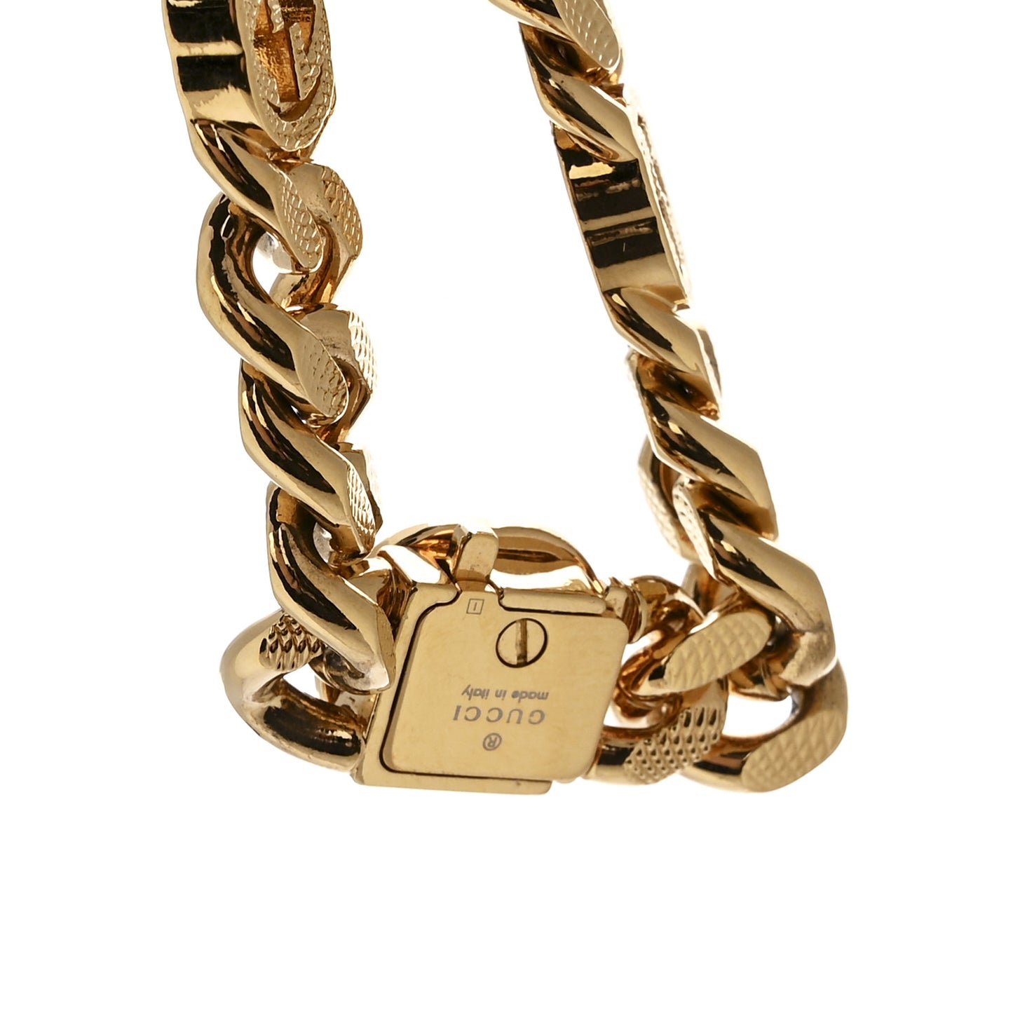Interlocking G Curb Chain Bracelet Gold