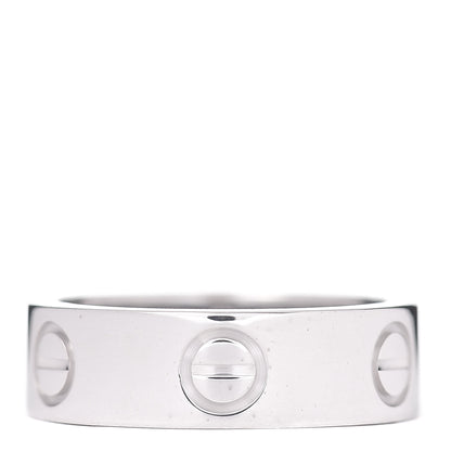 Cartier 18K White Gold 5.5mm LOVE Ring 49 4.75 3 of 4