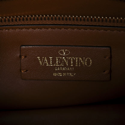 Valentino Garavani Denim Medium Roman Stud Shoulder Bag Light Denim Selleria 7 of 10