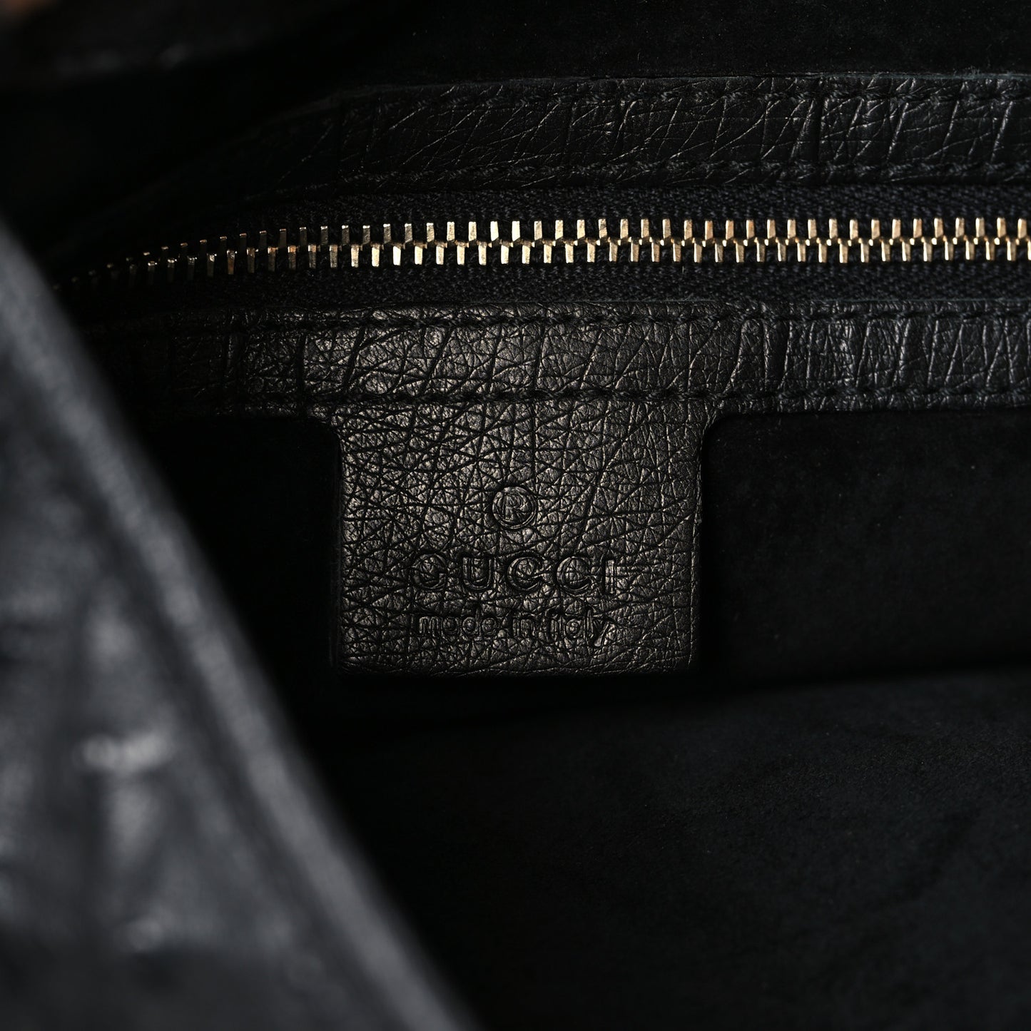 Ostrich Large Jackie Hobo Black