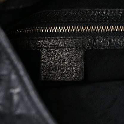 Gucci Ostrich Large Jackie Hobo Black 6 of 9