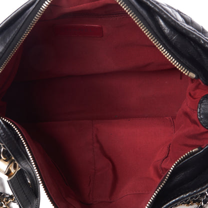 Chanel Aged Calfskin Quilted Large Gabrielle Hobo Black 6 of 9