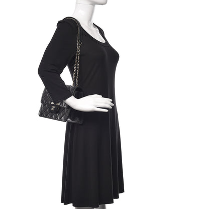 Chanel Sheepskin Quilted Beauty Lock Flap Black 2 of 13