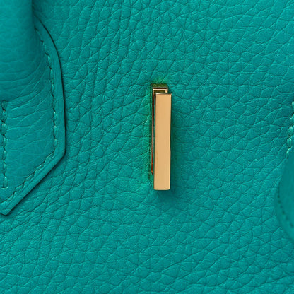 Hermes Taurillon Clemence Birkin 30 Bleu Paon 15 of 30
