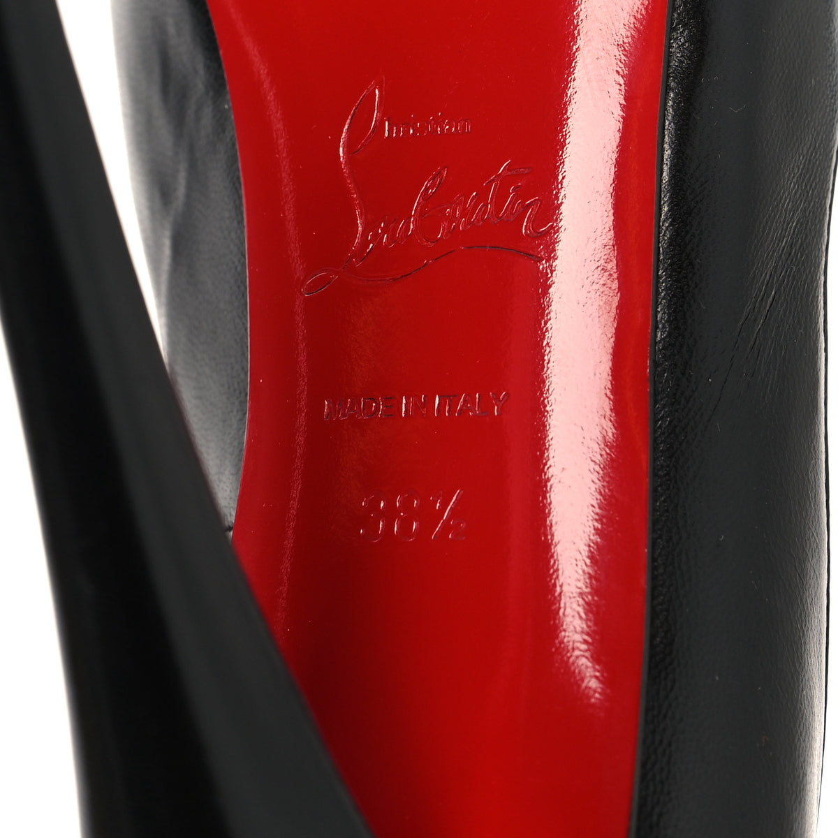 Christian Louboutin Kid Very Prive 120 Pumps 38.5 Black 7 of 10