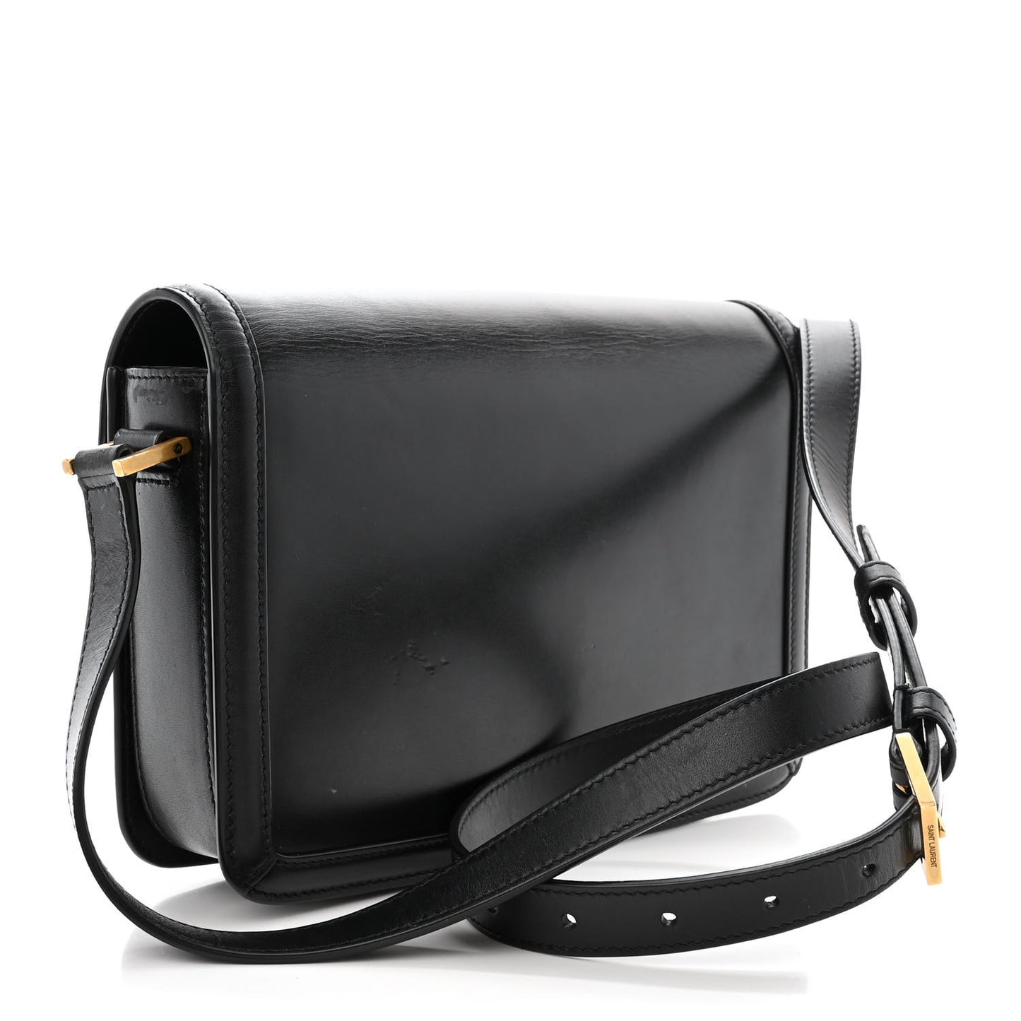 Box Calfskin Monogram Medium Solferino Satchel Black