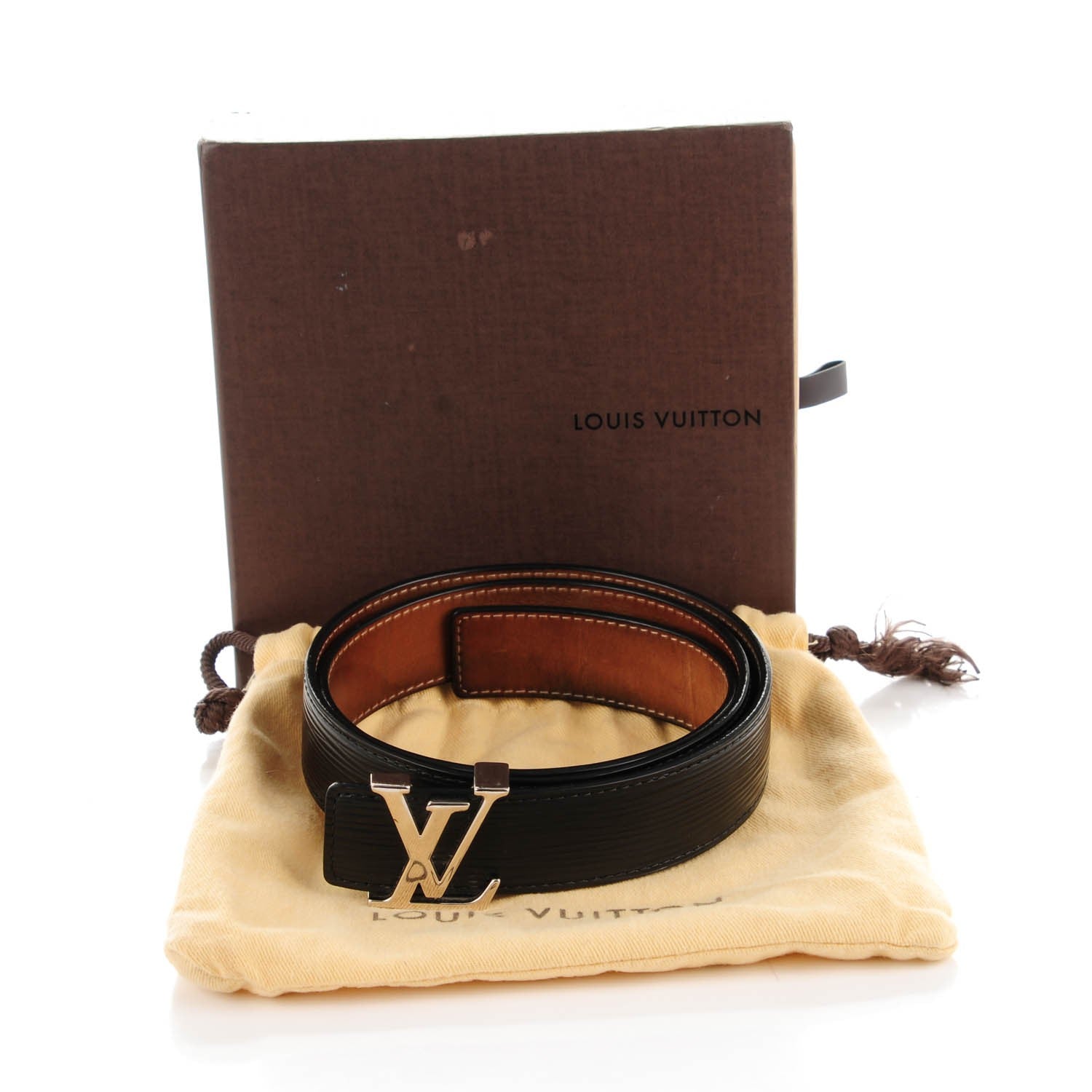 Louis Vuitton Epi 30mm LV Initiales Belt 85 34 Black 7 of 8