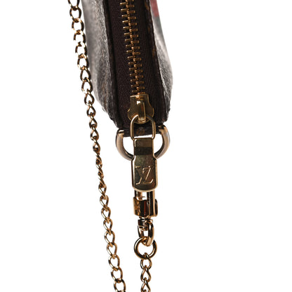 Louis Vuitton Monogram 2016 Christmas Animation Mini Pochette Accessories Rose Ballerine 10 of 10