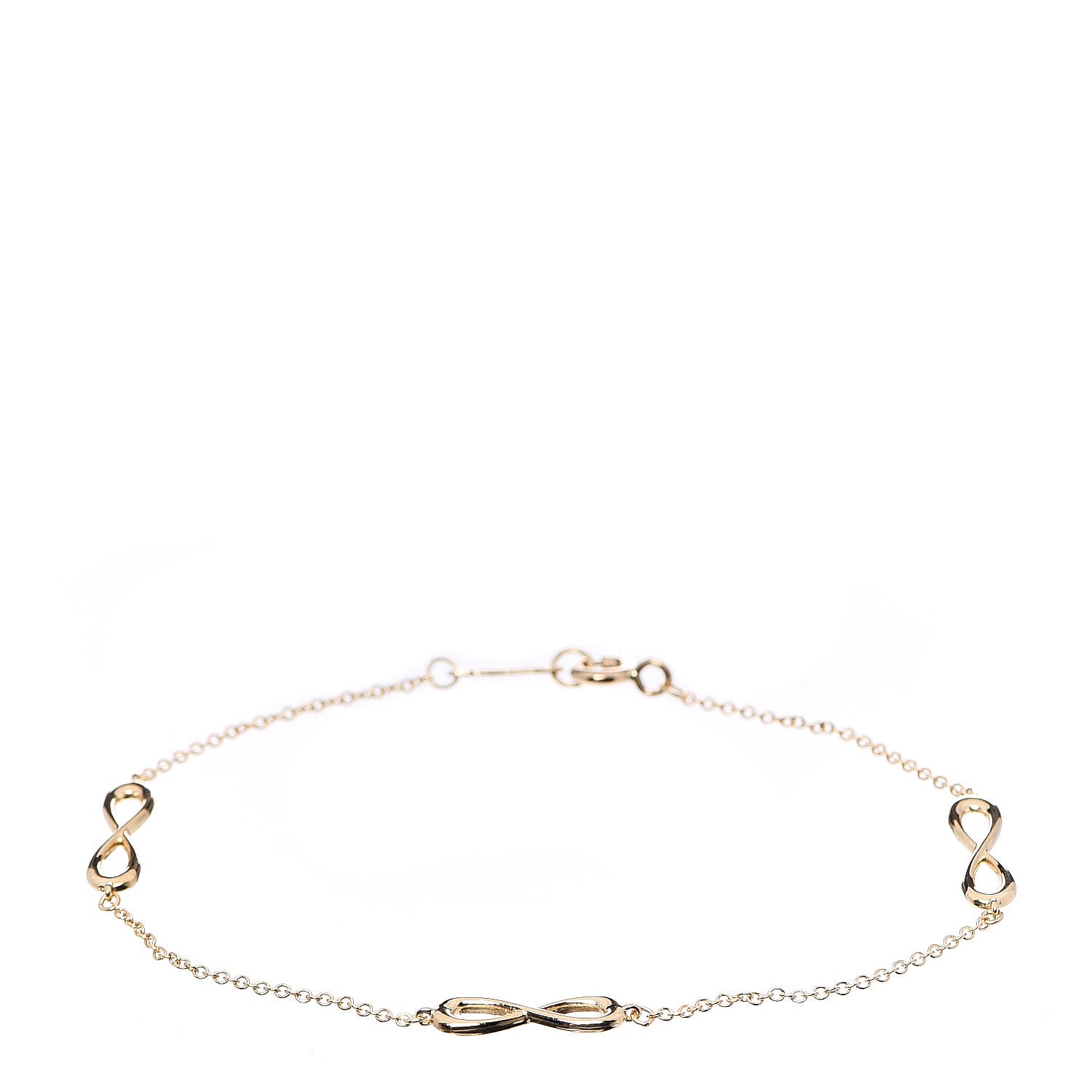 Tiffany 18K Yellow Gold Infinity Endless Bracelet 1 of 3