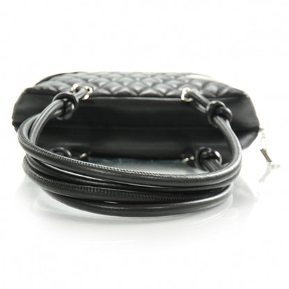 Chanel Calfskin Quilted Large Cambon Bowler Black White 11 of 11