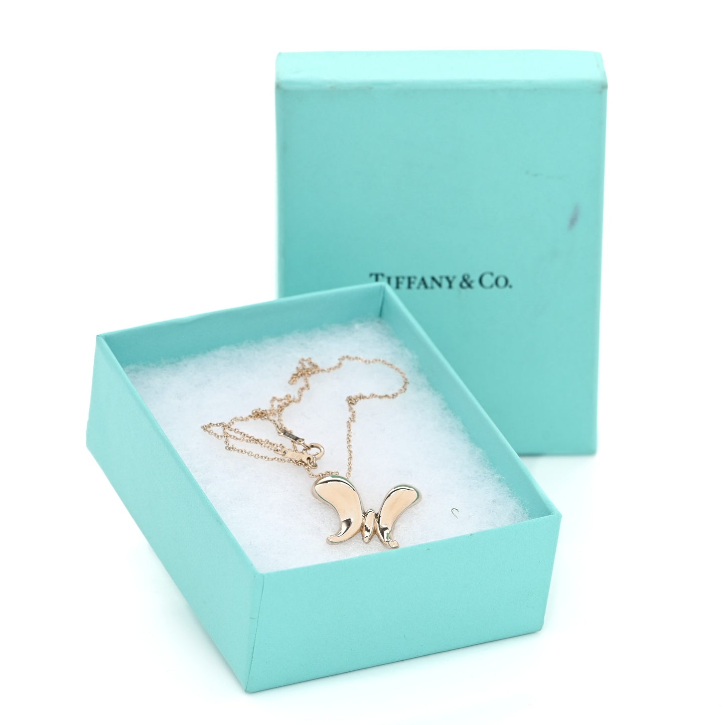 18K Yellow Gold Elsa Peretti Butterfly Pendant Necklace