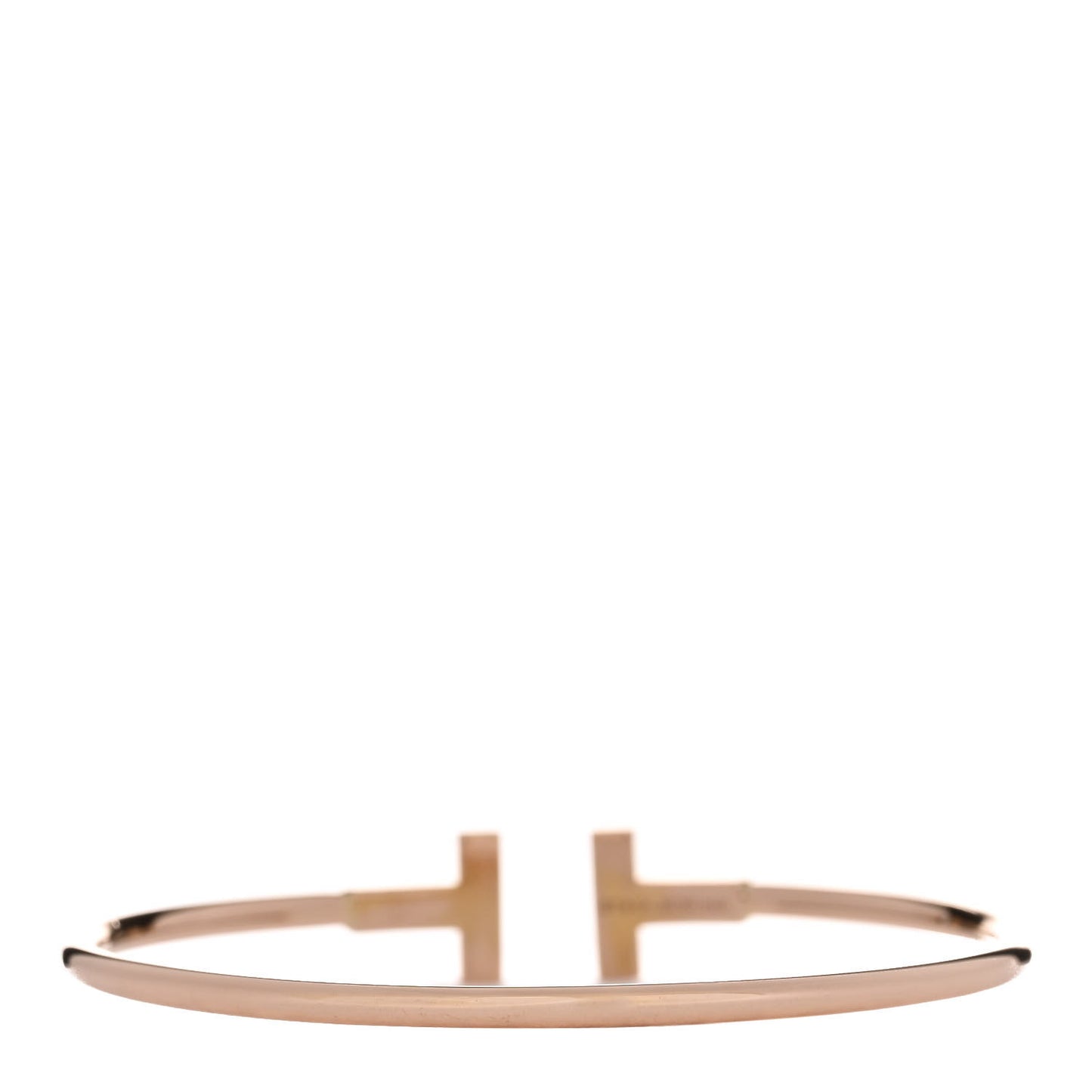 18K Rose Gold T Wire Bracelet