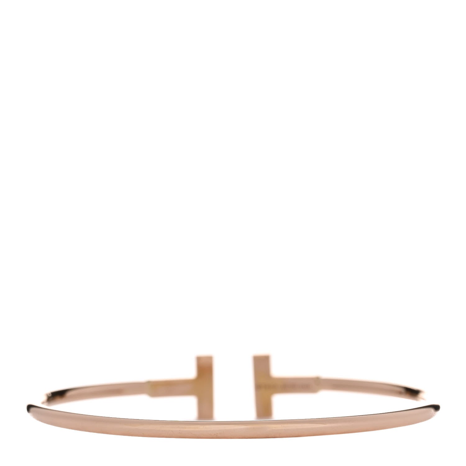 Tiffany 18K Rose Gold T Wire Bracelet 2 of 4