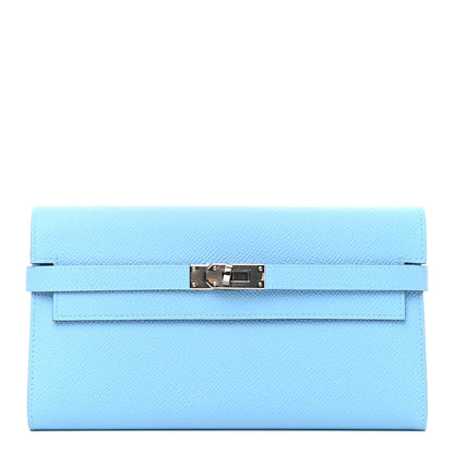 Hermes Epsom Kelly Longue Wallet Celeste 1 of 7