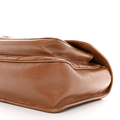 Saint Laurent Crinkled Calfskin Matelasse Monogram Medium Niki Chain Satchel Caramel 10 of 11
