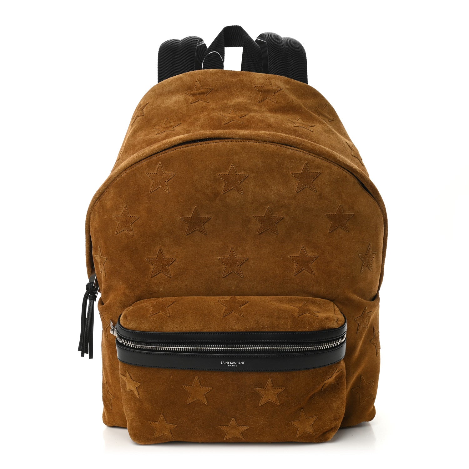 Saint Laurent Suede Stars Print Hunting Backpack Light Ochre 1 of 10