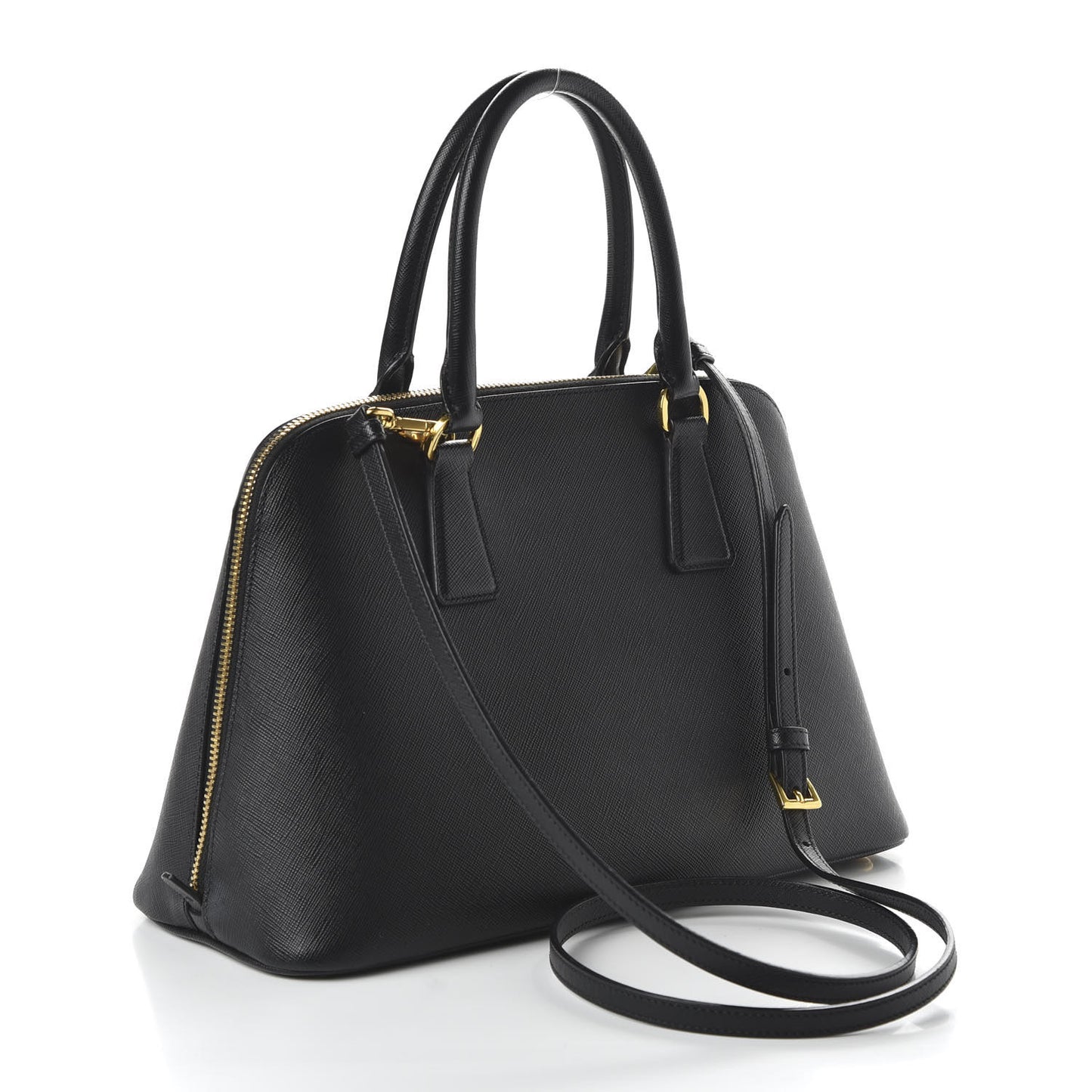 Saffiano Lux Medium Promenade Tote Black
