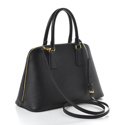 Prada Saffiano Lux Medium Promenade Tote Black 3 of 9