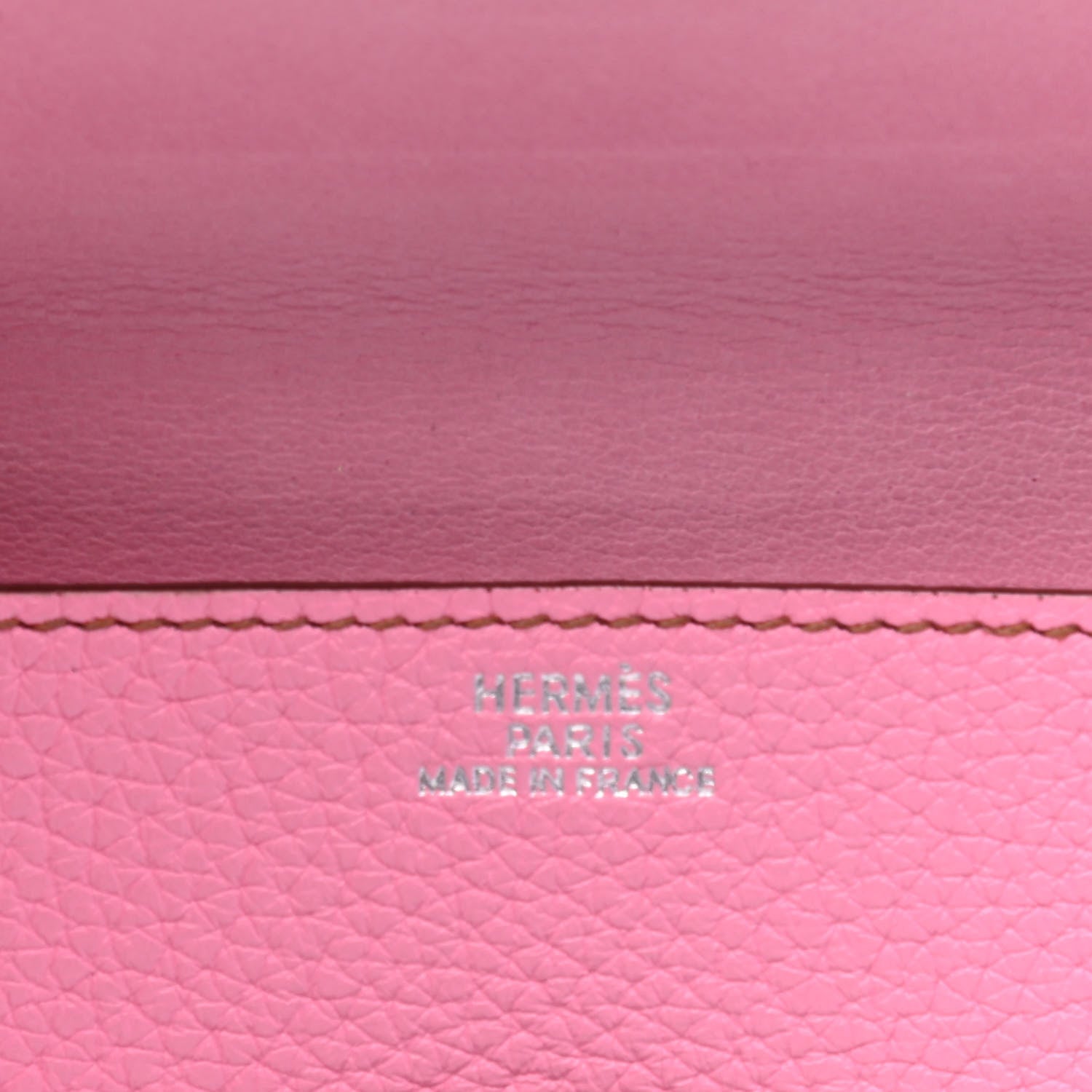 Hermes Taurillon Clemence Dogon Card Case 5P Pink 4 of 5