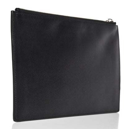 Christian Dior HOMME Cork Calfskin Bee Pouch Black 3 of 7