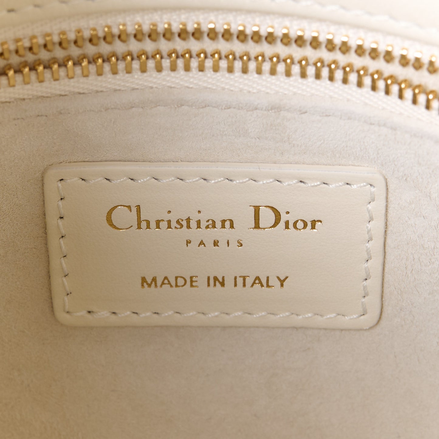 Metallic Jacquard Diamond Quilted Mini Lady Dior Gold