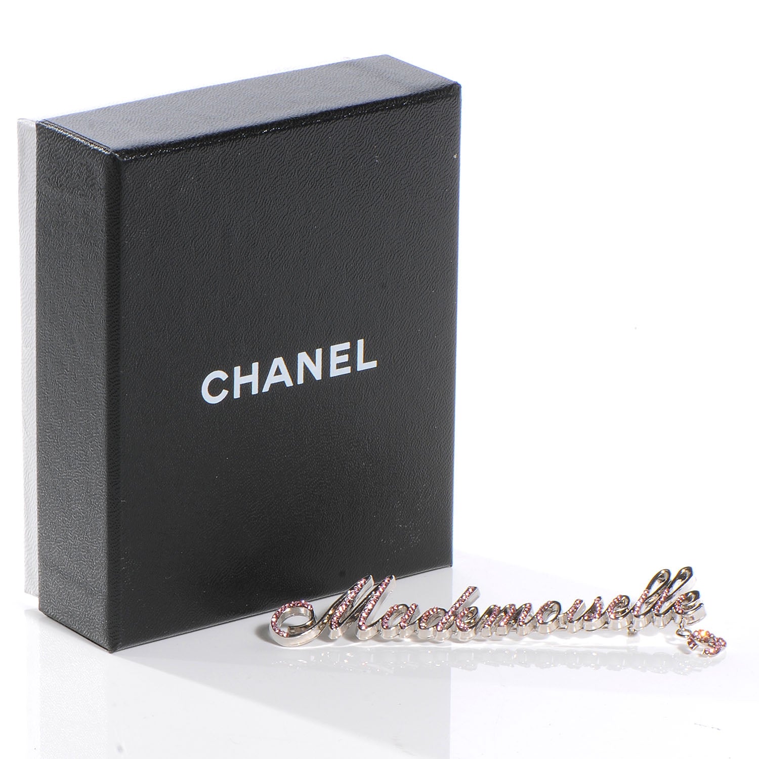 Chanel Crystal CC Mademoiselle Brooch Pink 5 of 5