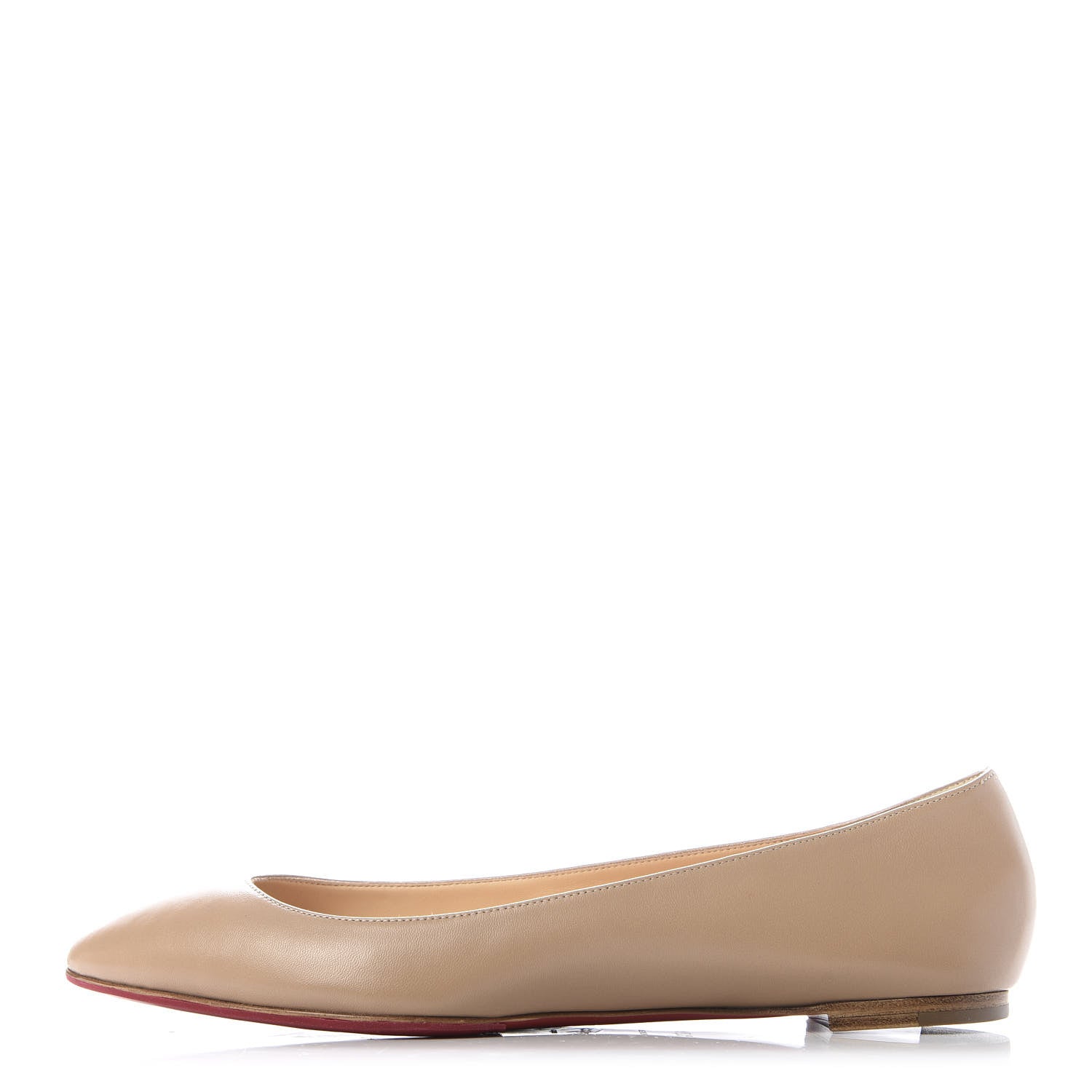 Christian Louboutin Nappa Eloise Flats 40.5 Nude 1 of 9