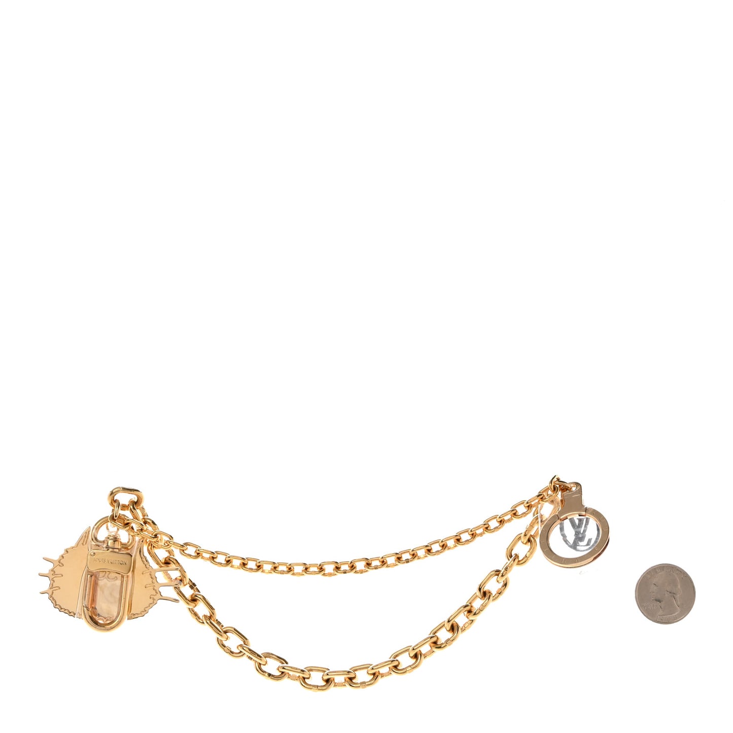 LOUIS VUITTON Catogram Cat Key Chain Bag Charm