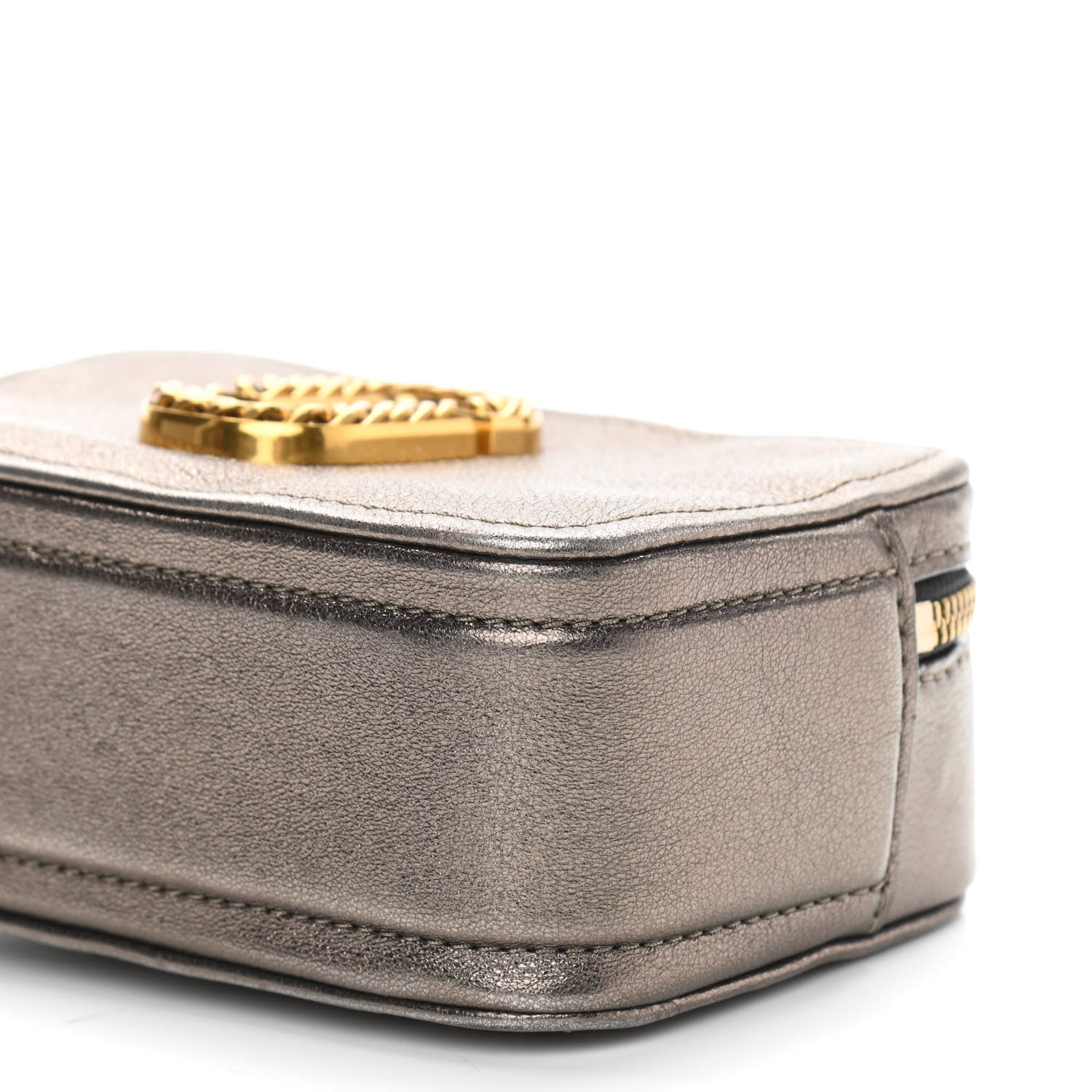 Marc Jacobs Metallic Grained Calfskin Glam Shot Crossbody Bronze 10 of 11