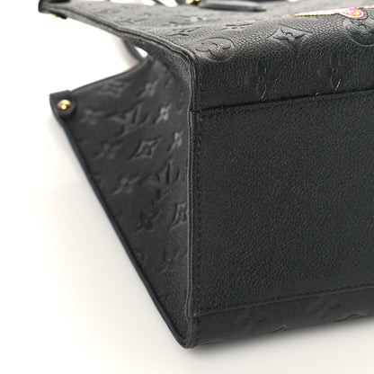 Louis Vuitton LV X YK Empreinte Inlaid Kusama Flowers Onthego MM Black 7 of 8