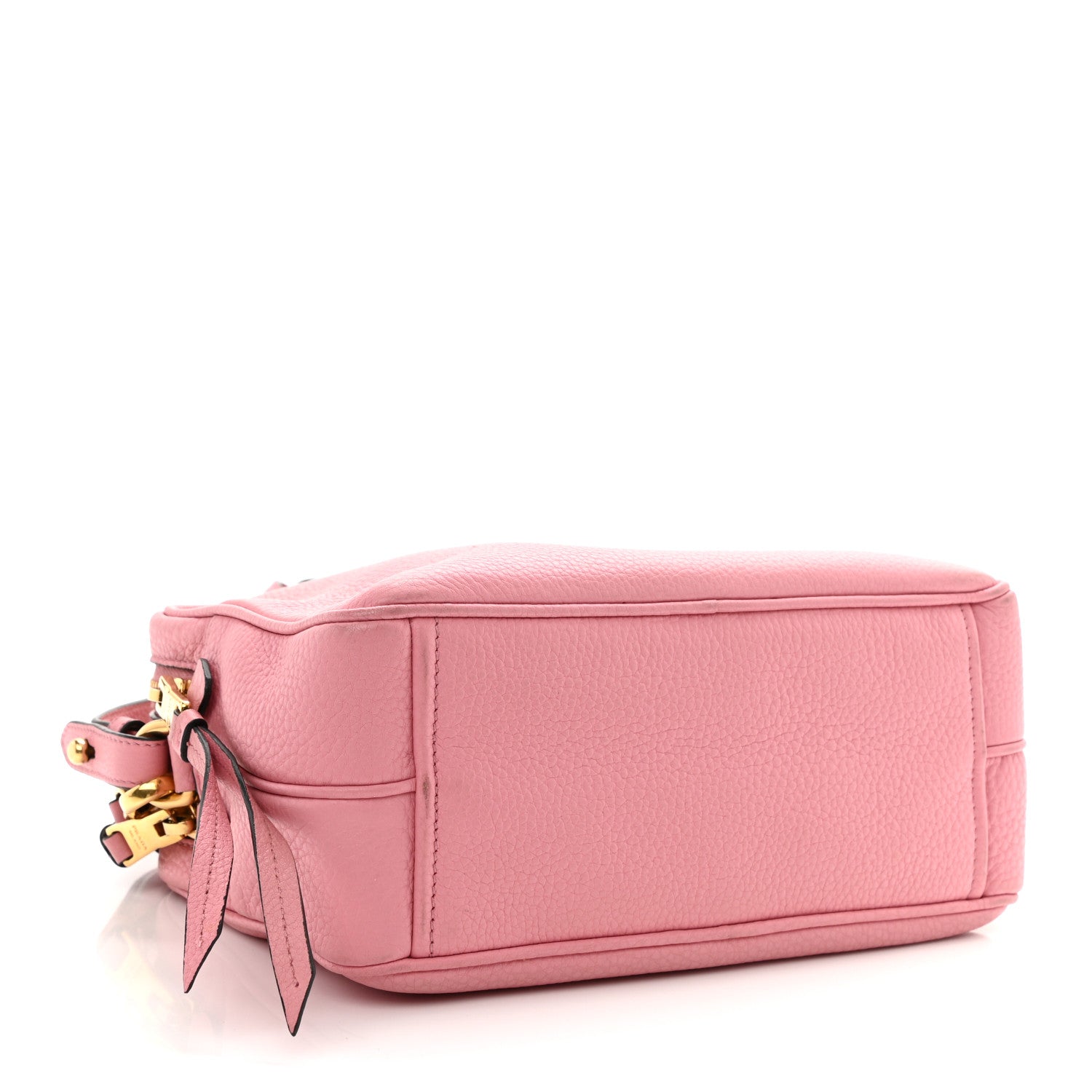 Prada Vitello Daino Medium Double Zip Shoulder Bag Petalo 4 of 12