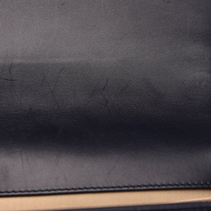 Chanel Lambskin Chain Quilted Medium Boy Flap Navy 12 of 15