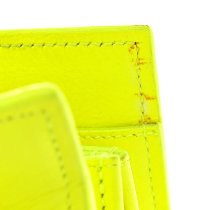 Saint Laurent Calfskin Small Sac De Jour Bag Neon Yellow 19 of 25