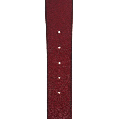 Gucci Cuoio Tusk Lavato Pearl Double G 40mm Belt 110 44 Romantic Cerise Cream 6 of 8