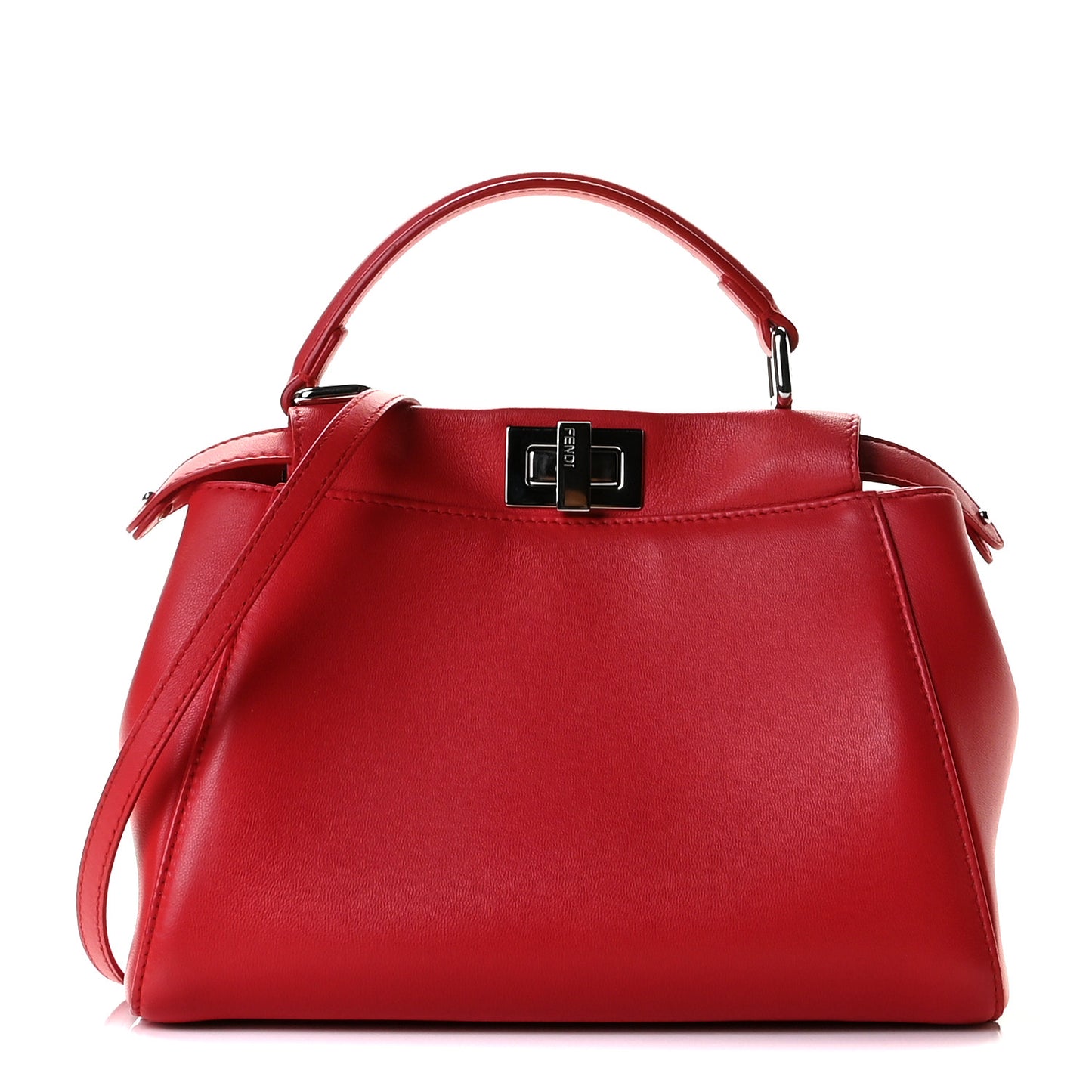 Nappa Mini Peekaboo Iconic Satchel Fiamma