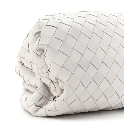 Bottega Veneta Nappa Maxi Intrecciato The Pouch Oversized Clutch Chalk 9 of 10