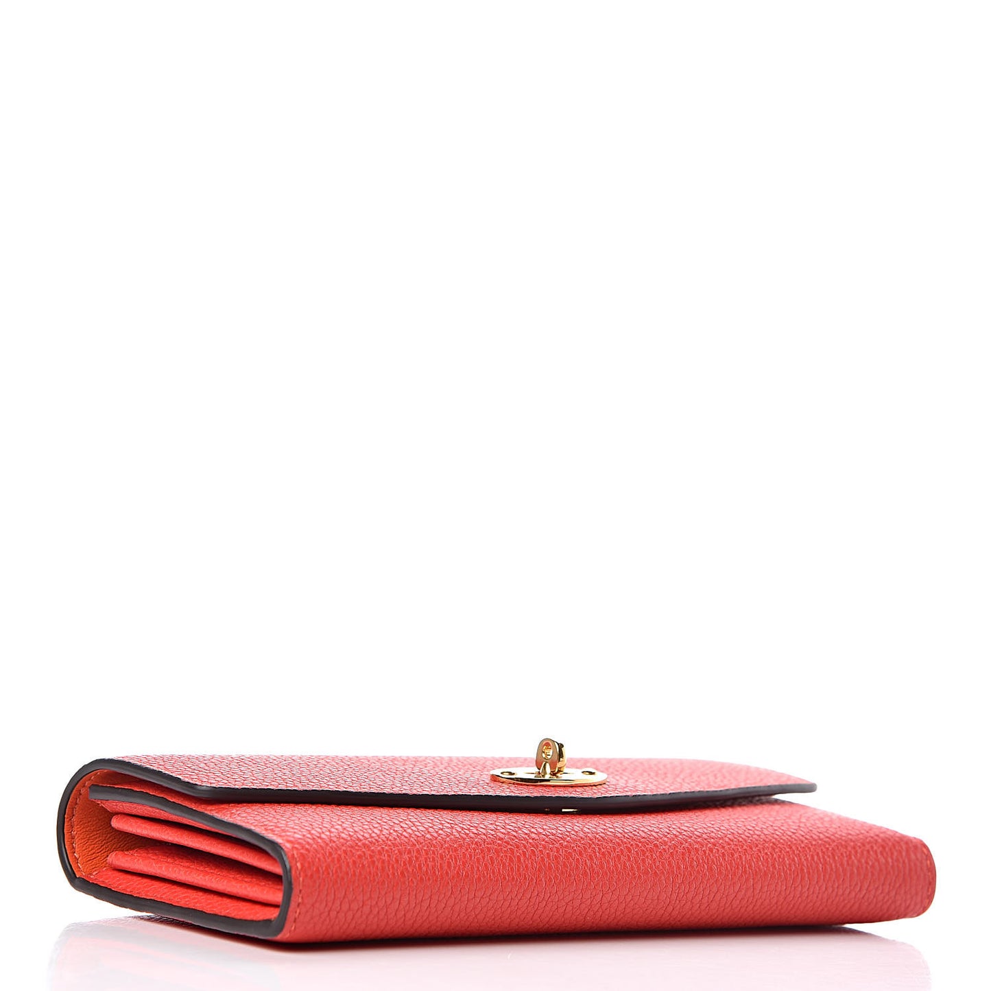 Small Classic Grain Darley Wallet Fiery Red