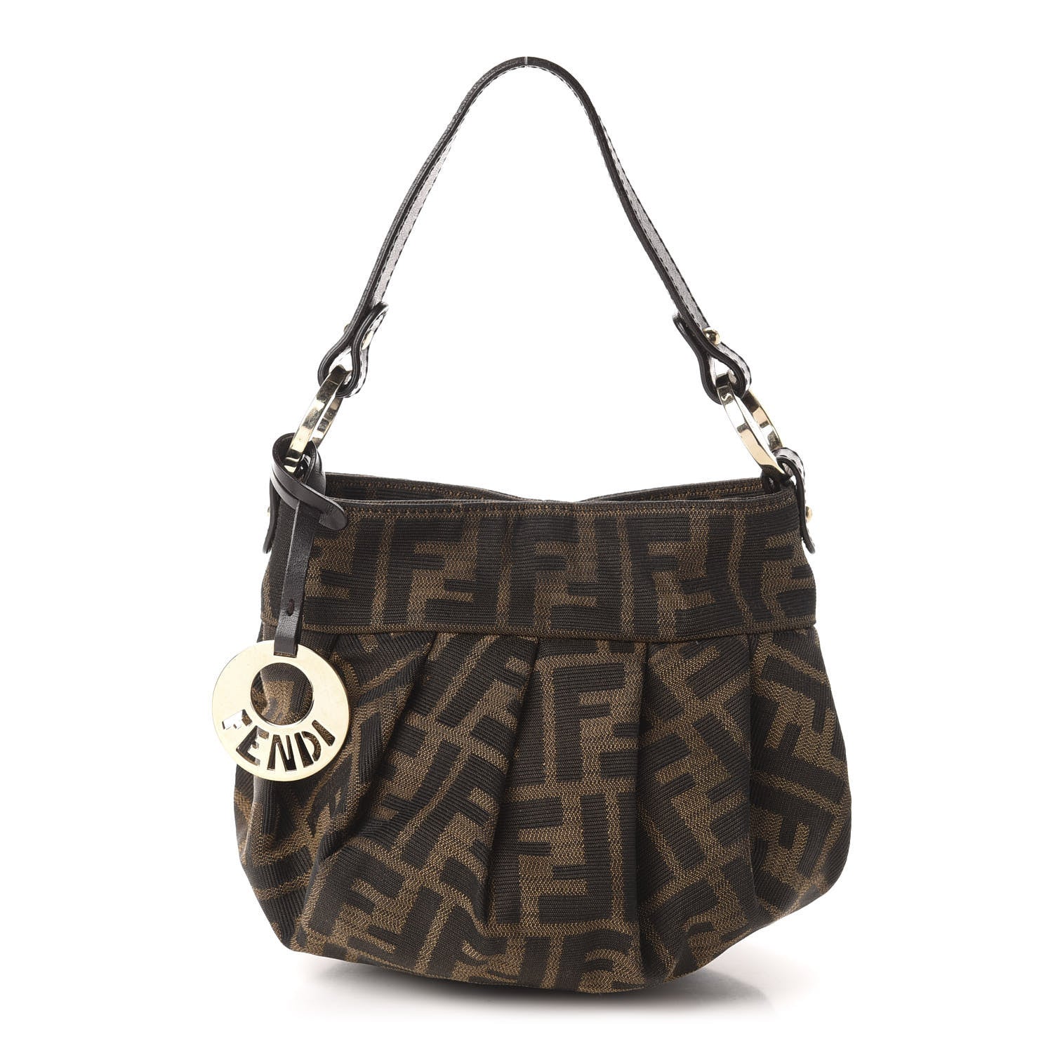 Fendi Zucca Mini Chef Hobo Tobacco 1 of 10