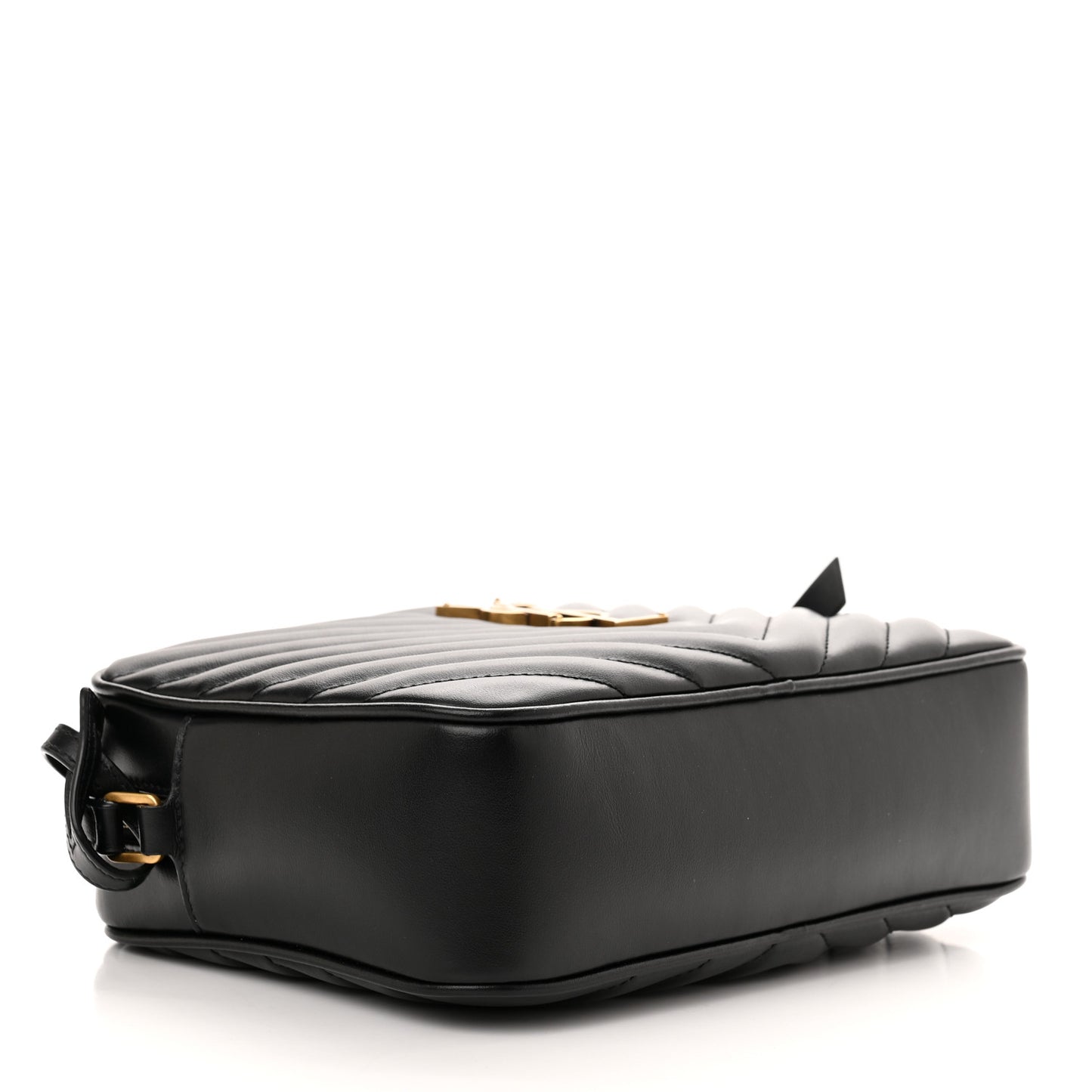 Calfskin Matelasse Monogram Lou Camera Bag Black