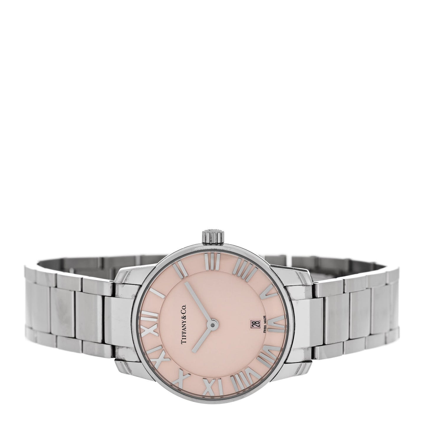 Stainless Steel 29mm Atlas 2-Hand Quartz Watch Pink
