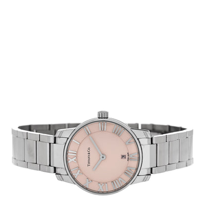 Tiffany Stainless Steel 29mm Atlas 2-Hand Quartz Watch Pink 2 of 5