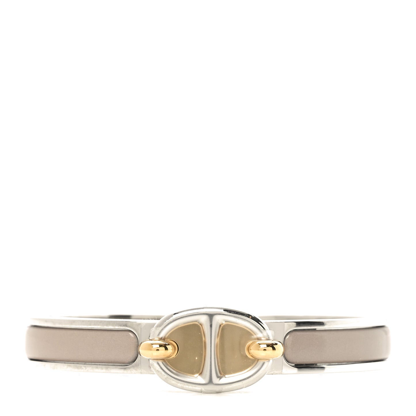 Enamel Mini Clic Chaine d'Ancre Bracelet PM Marron Glace