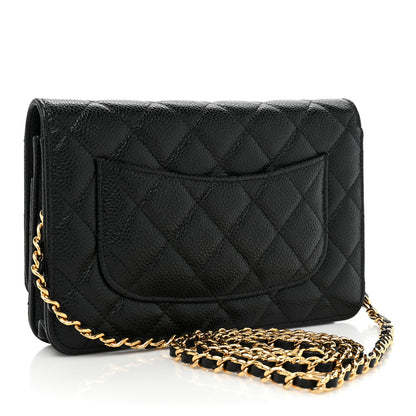 Chanel Caviar Quilted Wallet on Chain WOC Black 3 of 11