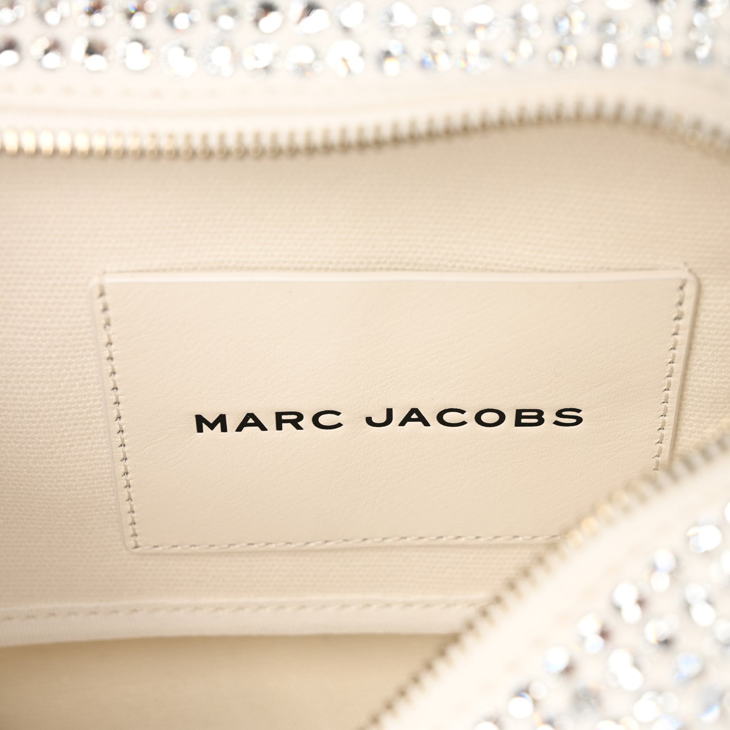 Marc Jacobs Crystal Canvas Small The Tote Bag White 1713489