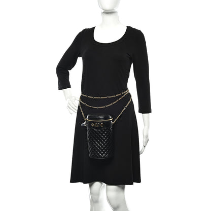 Gucci Calfskin Trapuntata Zumi Belt Bag Black 2 of 11