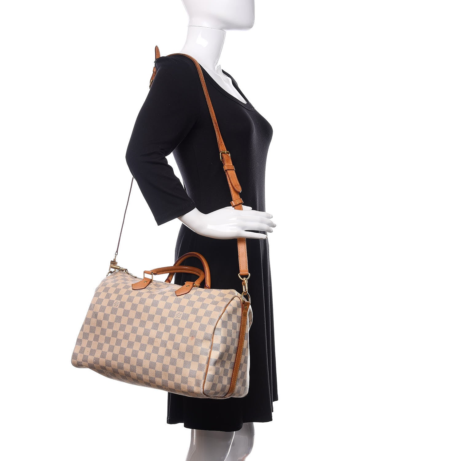 Louis Vuitton Damier Azur Speedy Bandouliere 35 2 of 14