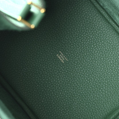 Hermes Taurillon Clemence Picotin Lock 22 MM Vert Vertigo 5 of 11