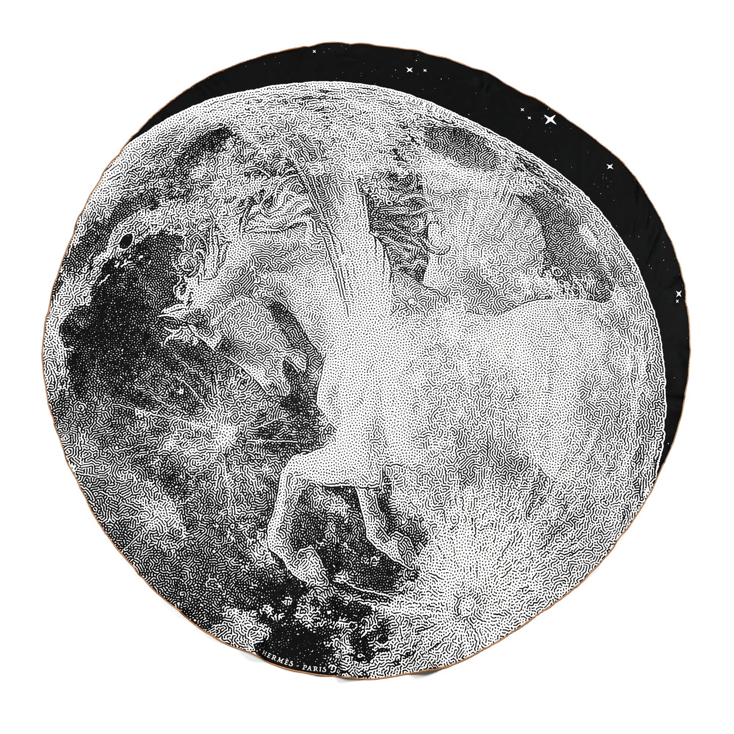 Cashmere Silk Clair De Lune Round Scarf 140